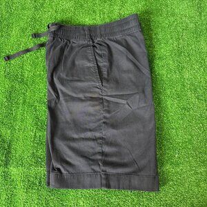 Uniqlo Men's Black Chino Shorts Size S Elastic Waist Drawstring Casual Pockets